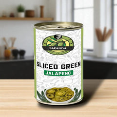 Sliced Green Jalapeno - 1200g